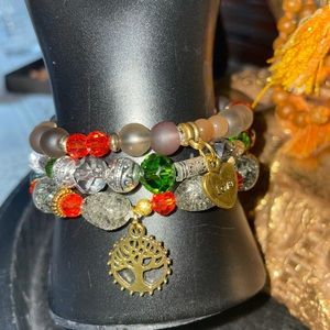 Real stone bracelets